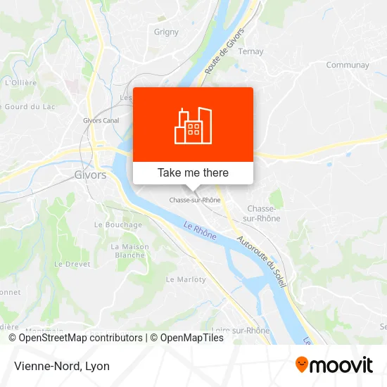 Vienne-Nord map