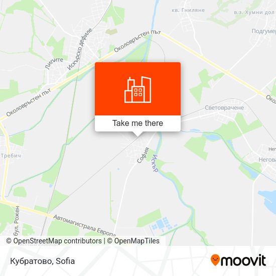 Кубратово map