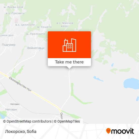 Локорско map