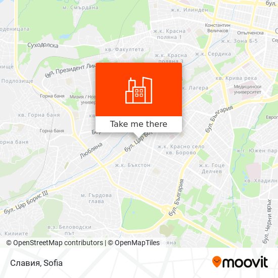 Славия map