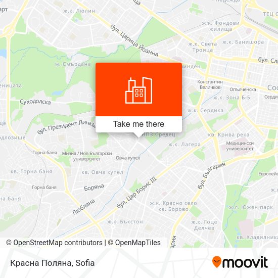 Карта Красна Поляна
