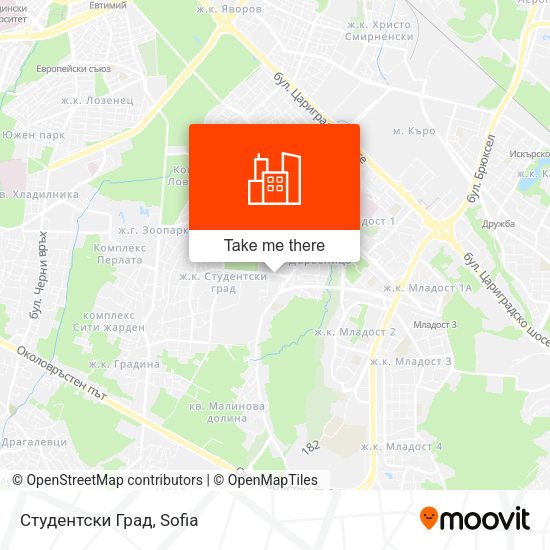 Студентски Град map