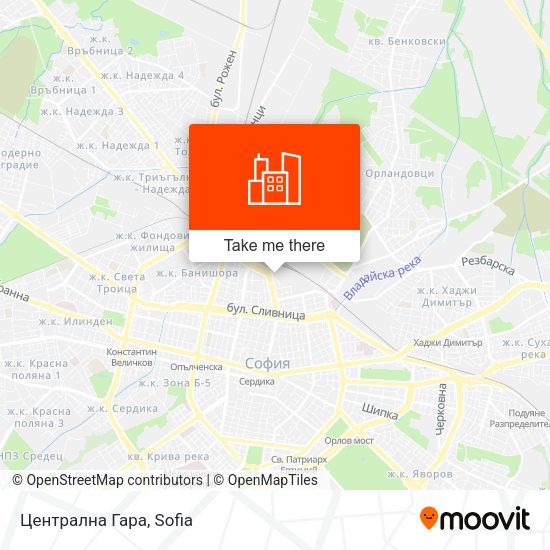 Карта Централна Гара