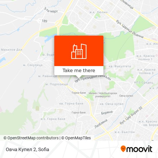 Овча Купел 2 map