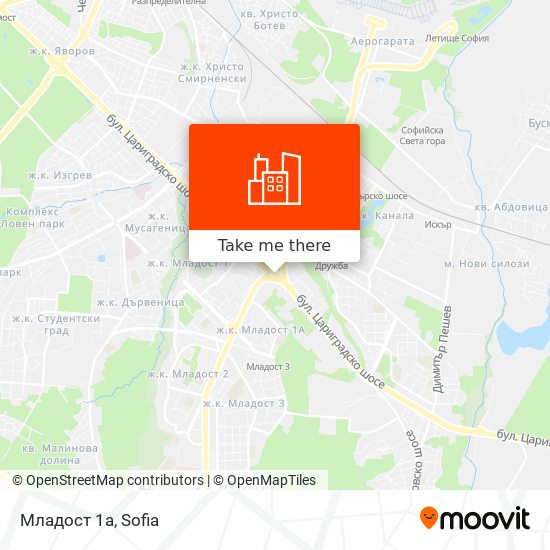 Младост 1а map