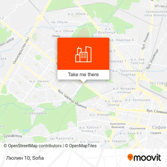 Карта Люлин 10