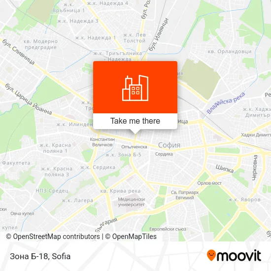 Карта Зона Б-18