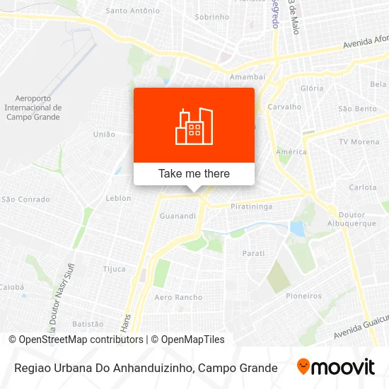 Regiao Urbana Do Anhanduizinho map
