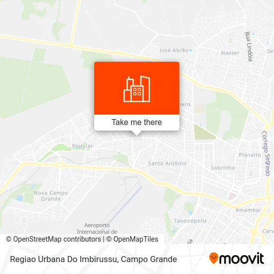 Regiao Urbana Do Imbirussu map