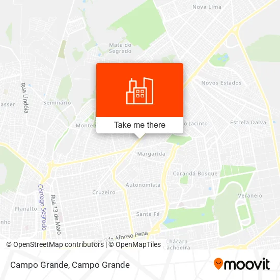 Campo Grande map