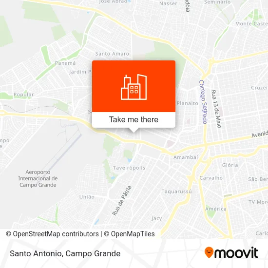 Santo Antonio map