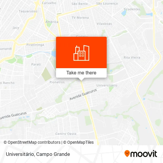 Universitário map
