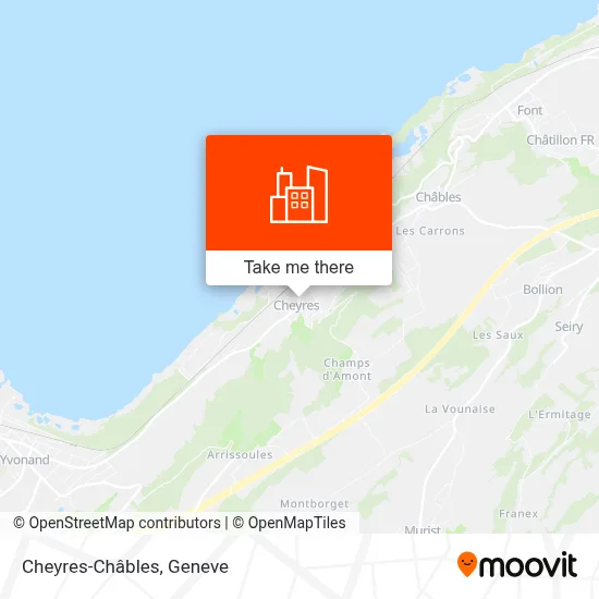 Cheyres-Châbles map