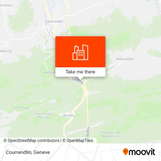 Courrendlin map