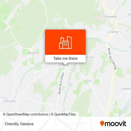Chevilly map