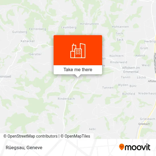 Rüegsau map