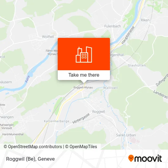 Roggwil (Be) map