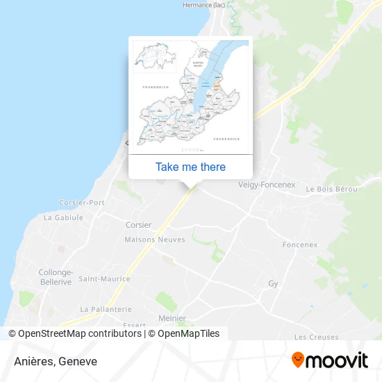 Anières map