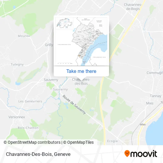 Chavannes-Des-Bois map