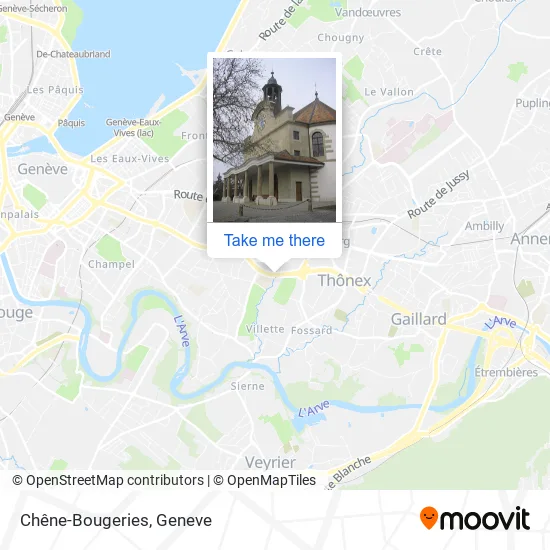 Chêne-Bougeries map