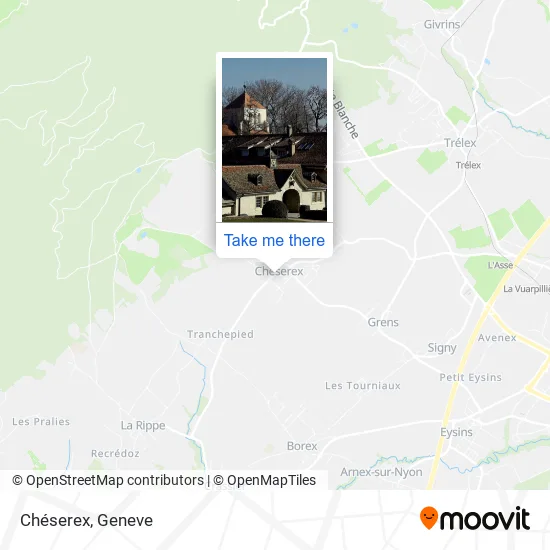 Chéserex map