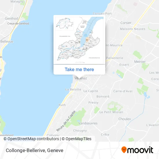 Collonge-Bellerive map