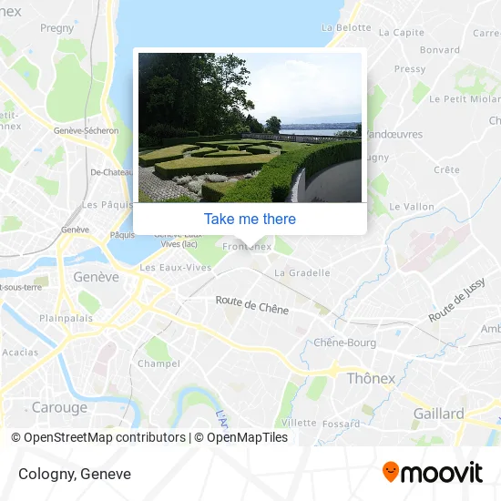 Cologny map