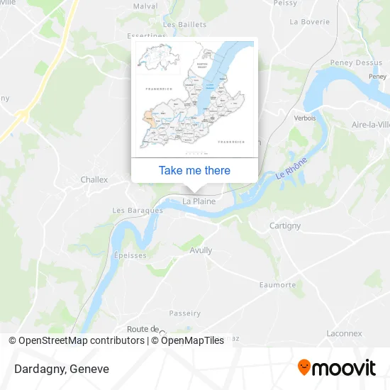 Dardagny map