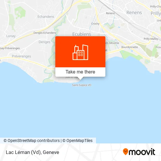 Lac Léman (Vd) map