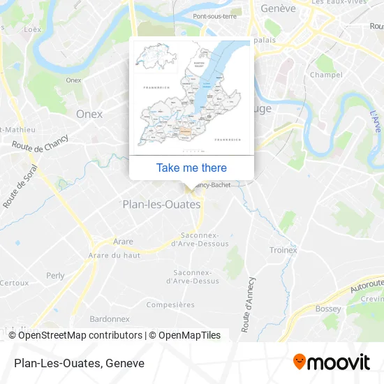 Plan-Les-Ouates map