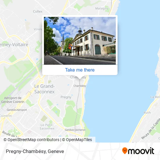 Pregny-Chambésy map