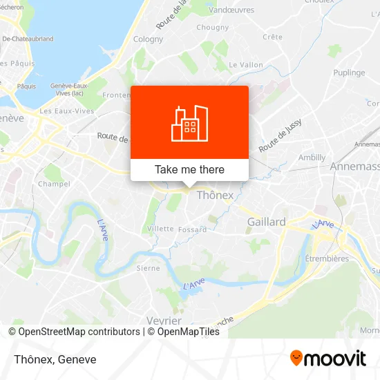 Thônex map