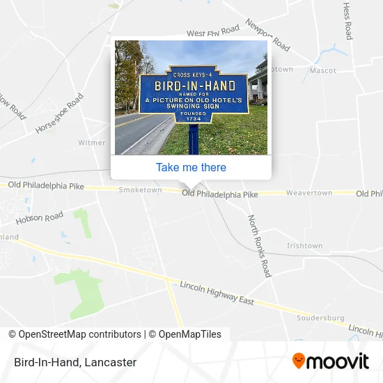 Bird-In-Hand map
