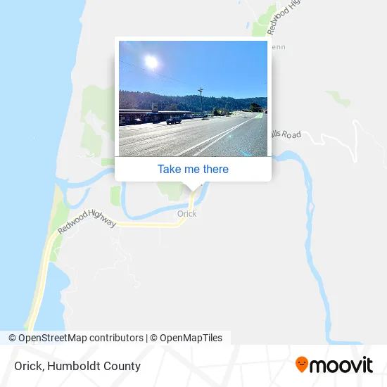 Orick map