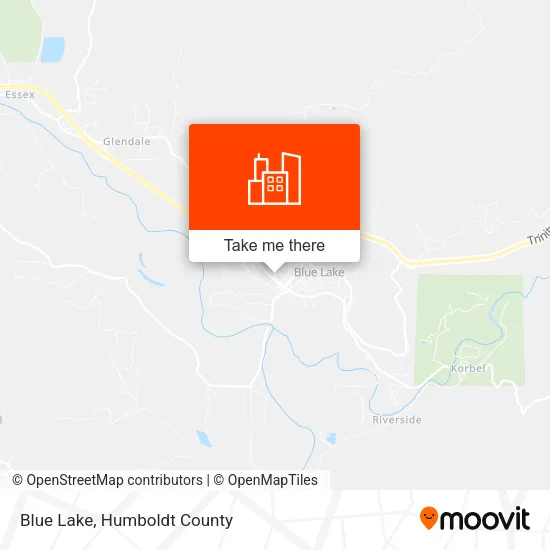 Blue Lake map