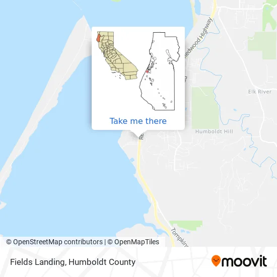 Fields Landing map