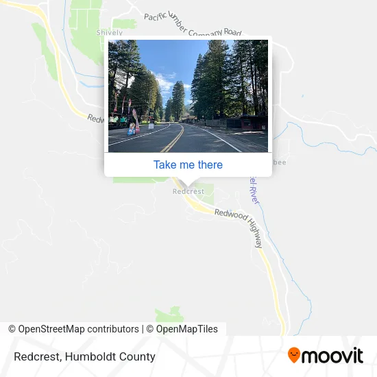 Redcrest map
