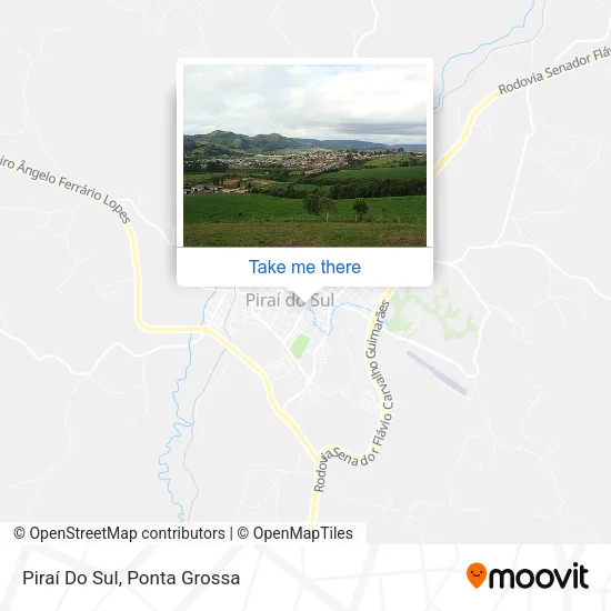 Piraí Do Sul map