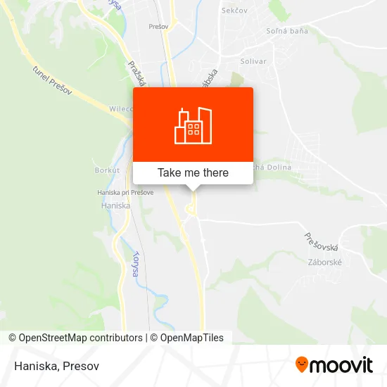 Haniska map