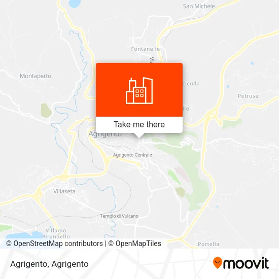 Agrigento map