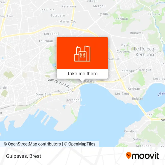Guipavas map