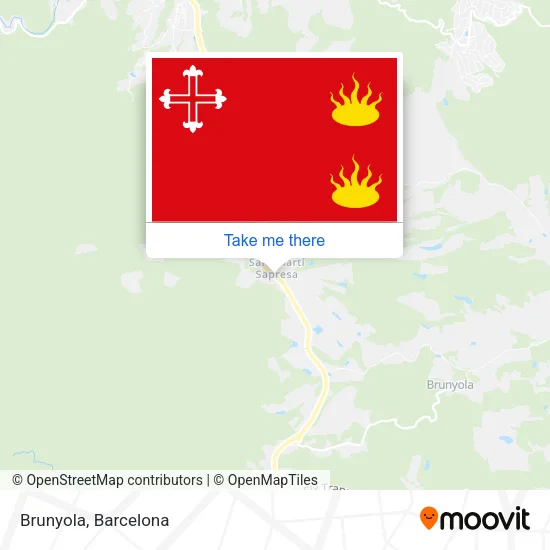 Brunyola map