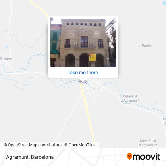 Agramunt map