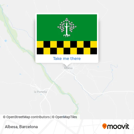 Albesa map