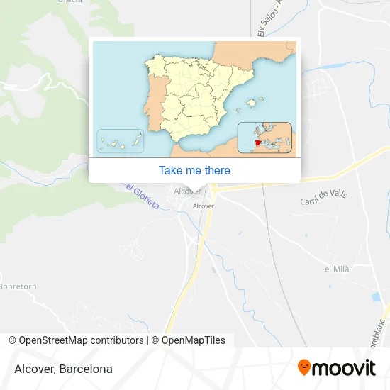 Alcover map