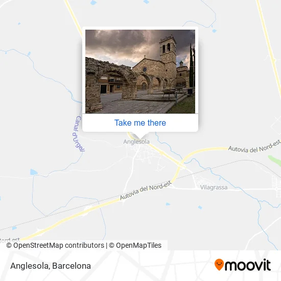 Anglesola map