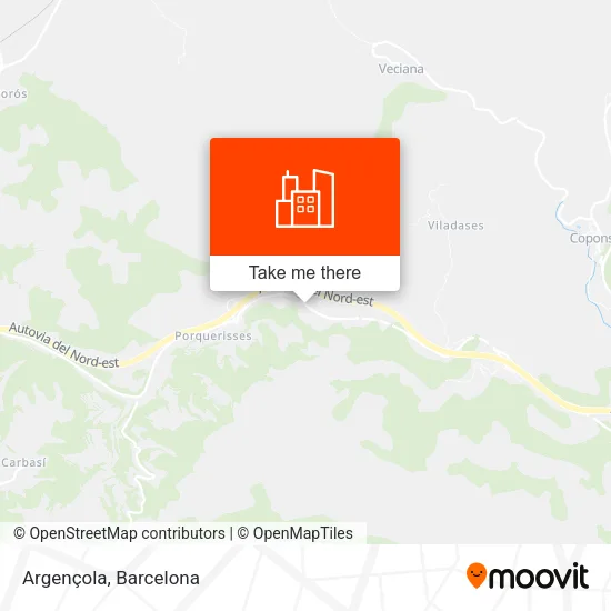 Argençola map
