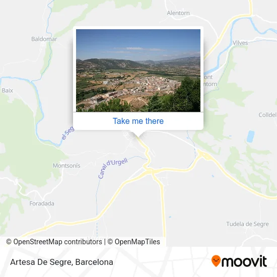 Artesa De Segre map