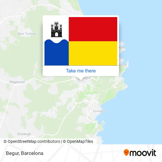 Begur map