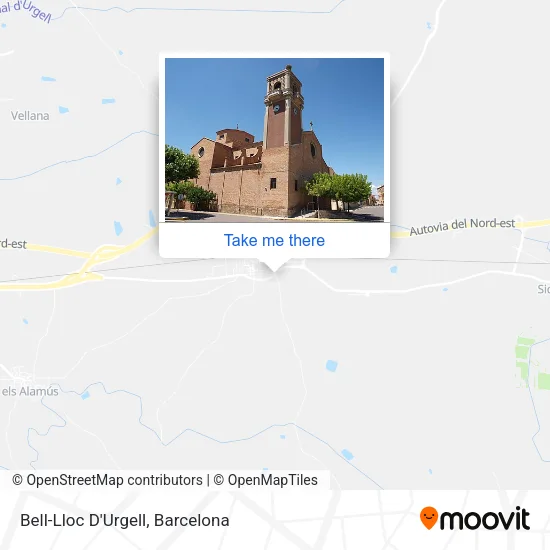 Bell-Lloc D'Urgell map
